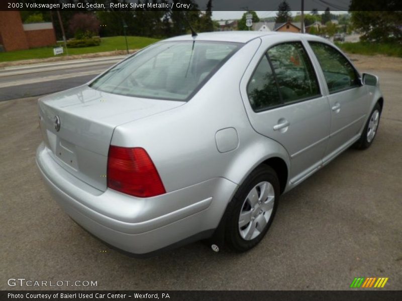 Reflex Silver Metallic / Grey 2003 Volkswagen Jetta GL Sedan