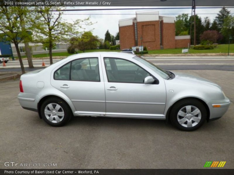 Reflex Silver Metallic / Grey 2003 Volkswagen Jetta GL Sedan