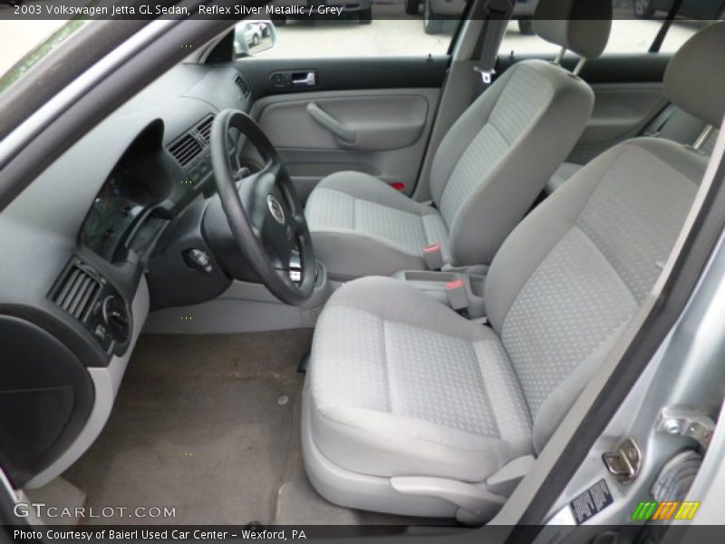 Reflex Silver Metallic / Grey 2003 Volkswagen Jetta GL Sedan