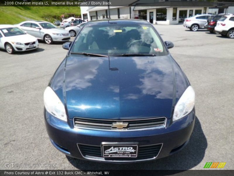 Imperial Blue Metallic / Ebony Black 2008 Chevrolet Impala LS