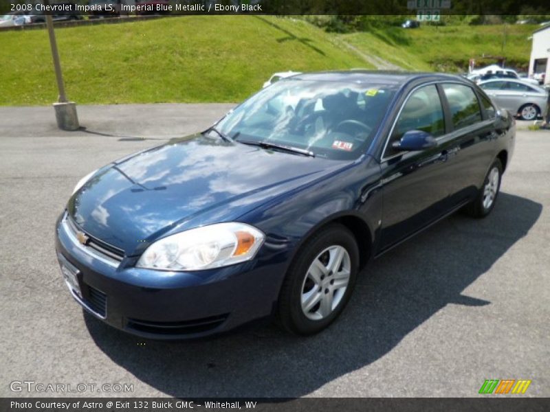 Imperial Blue Metallic / Ebony Black 2008 Chevrolet Impala LS