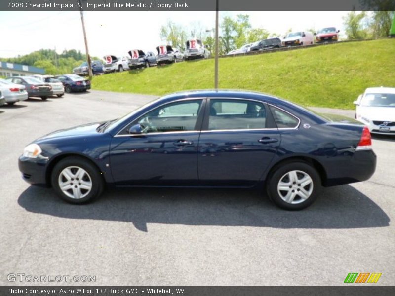 Imperial Blue Metallic / Ebony Black 2008 Chevrolet Impala LS