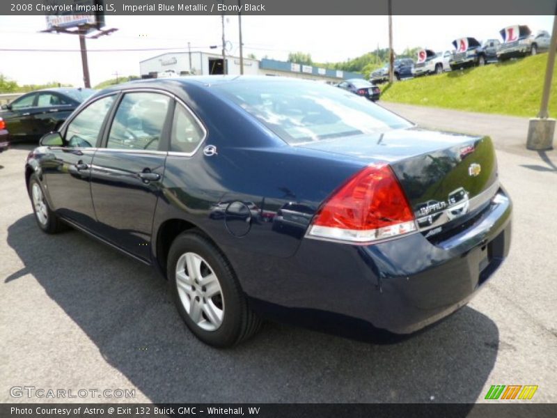 Imperial Blue Metallic / Ebony Black 2008 Chevrolet Impala LS