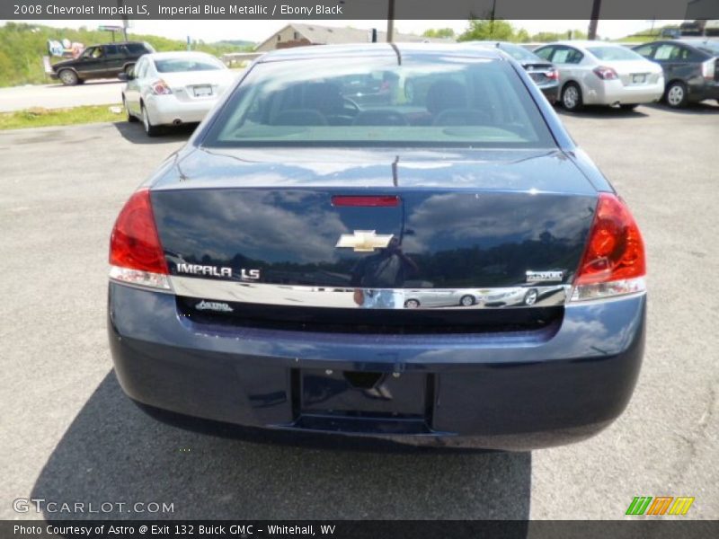 Imperial Blue Metallic / Ebony Black 2008 Chevrolet Impala LS