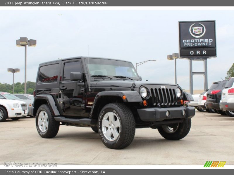Black / Black/Dark Saddle 2011 Jeep Wrangler Sahara 4x4