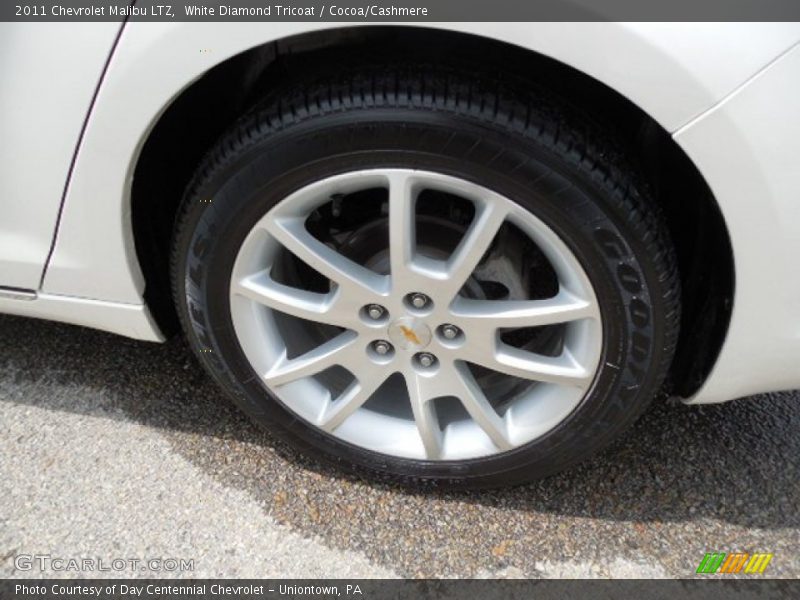 White Diamond Tricoat / Cocoa/Cashmere 2011 Chevrolet Malibu LTZ