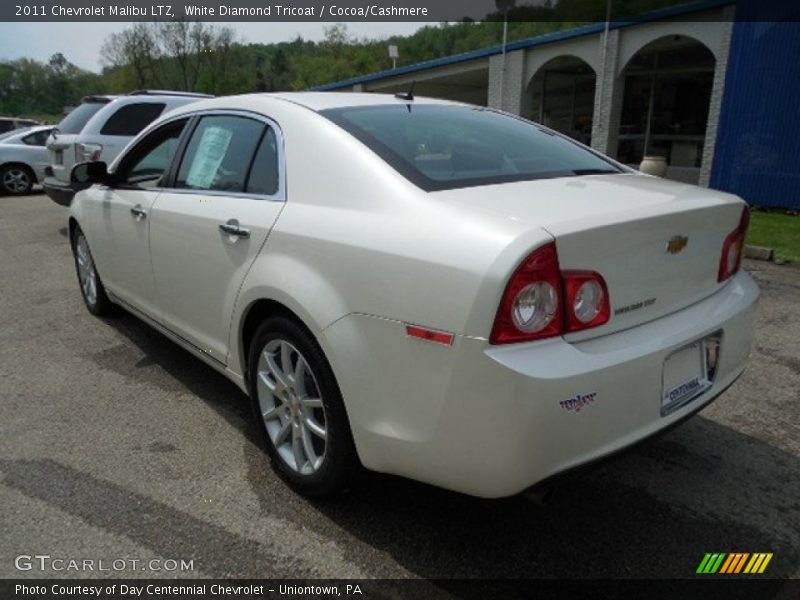 White Diamond Tricoat / Cocoa/Cashmere 2011 Chevrolet Malibu LTZ