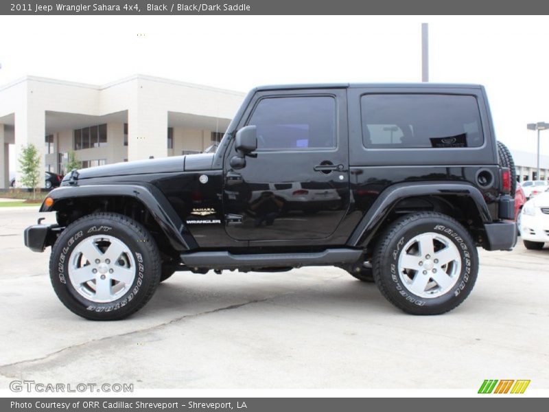 Black / Black/Dark Saddle 2011 Jeep Wrangler Sahara 4x4