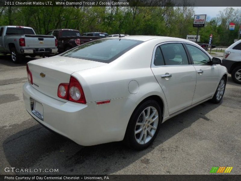 White Diamond Tricoat / Cocoa/Cashmere 2011 Chevrolet Malibu LTZ