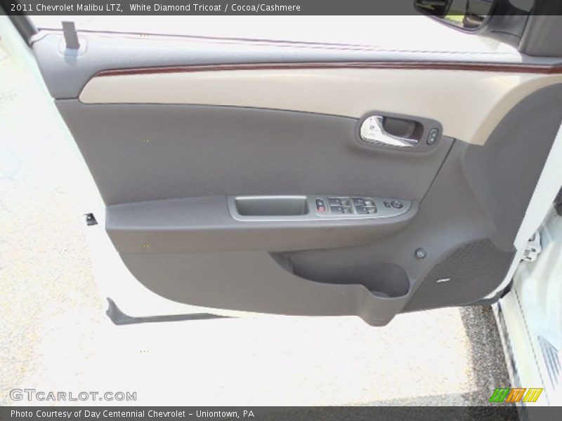 White Diamond Tricoat / Cocoa/Cashmere 2011 Chevrolet Malibu LTZ