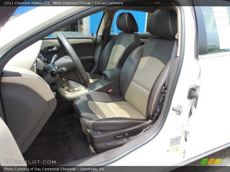 White Diamond Tricoat / Cocoa/Cashmere 2011 Chevrolet Malibu LTZ