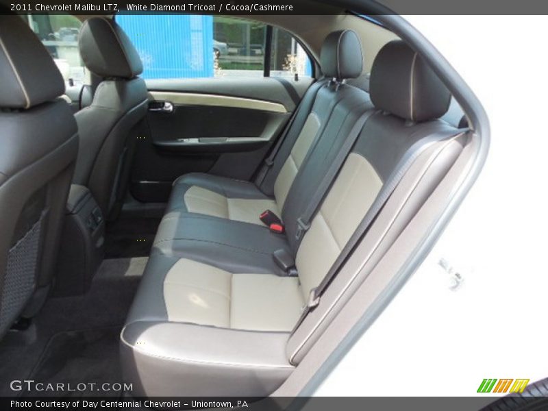 White Diamond Tricoat / Cocoa/Cashmere 2011 Chevrolet Malibu LTZ