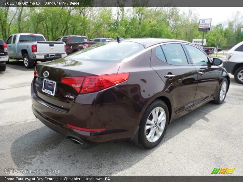 Dark Cherry / Beige 2011 Kia Optima EX