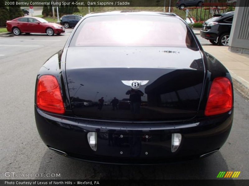 Dark Sapphire / Saddle 2008 Bentley Continental Flying Spur 4-Seat