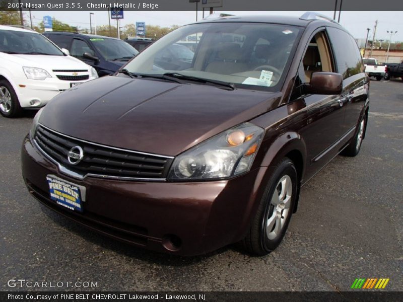 Chestnut Metallic / Beige 2007 Nissan Quest 3.5 S