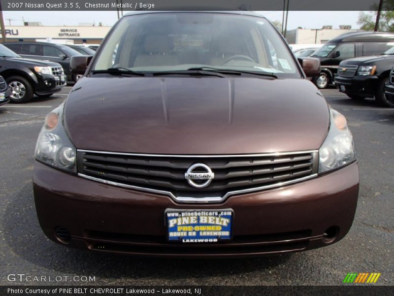 Chestnut Metallic / Beige 2007 Nissan Quest 3.5 S