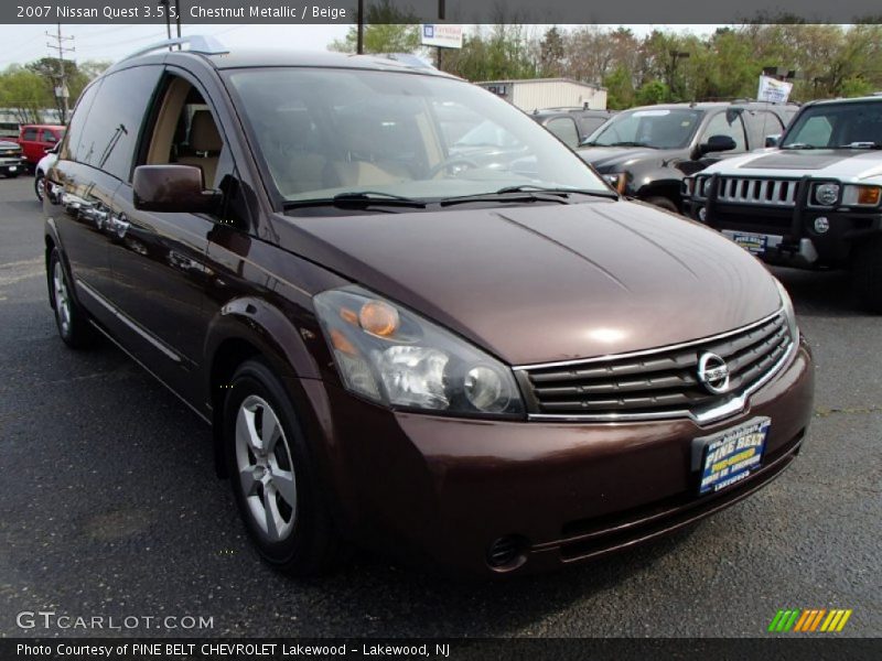 Chestnut Metallic / Beige 2007 Nissan Quest 3.5 S