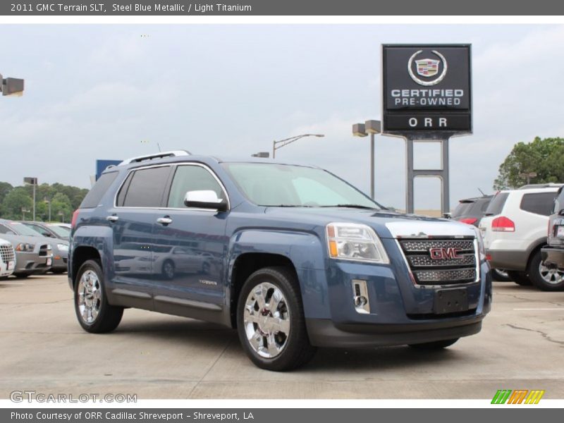 Steel Blue Metallic / Light Titanium 2011 GMC Terrain SLT