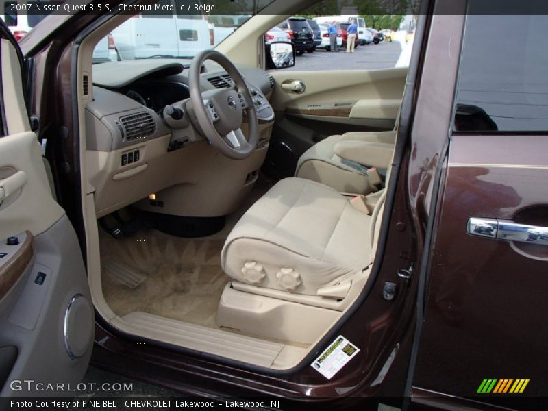 Chestnut Metallic / Beige 2007 Nissan Quest 3.5 S