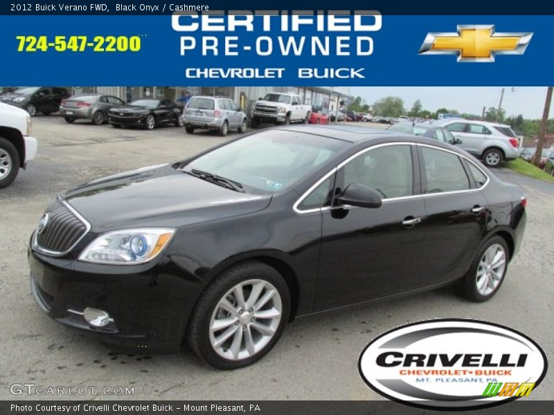 Black Onyx / Cashmere 2012 Buick Verano FWD