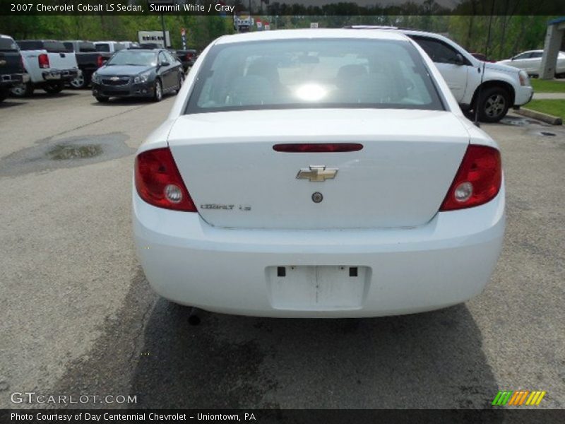 Summit White / Gray 2007 Chevrolet Cobalt LS Sedan