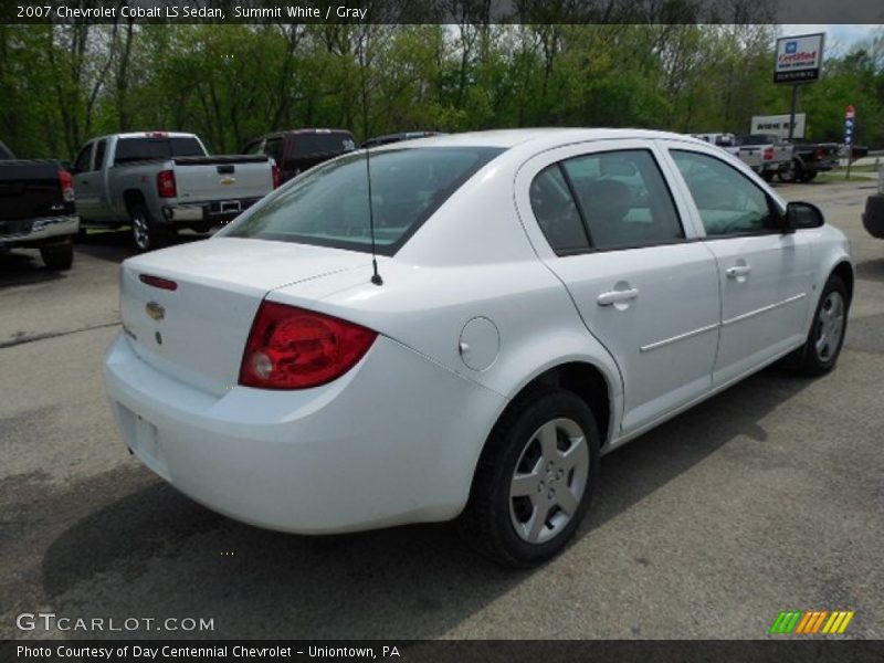 Summit White / Gray 2007 Chevrolet Cobalt LS Sedan