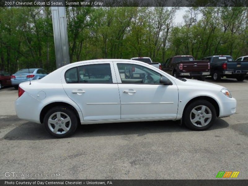 Summit White / Gray 2007 Chevrolet Cobalt LS Sedan