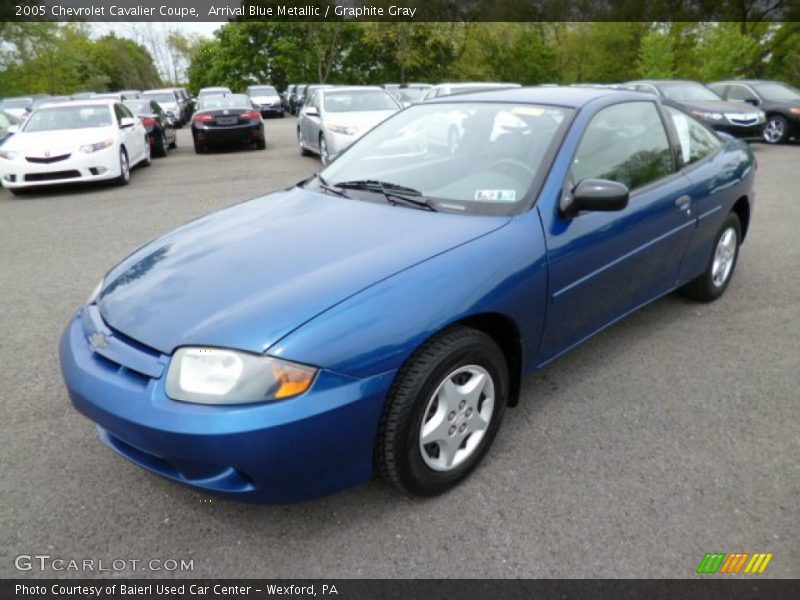 Arrival Blue Metallic / Graphite Gray 2005 Chevrolet Cavalier Coupe