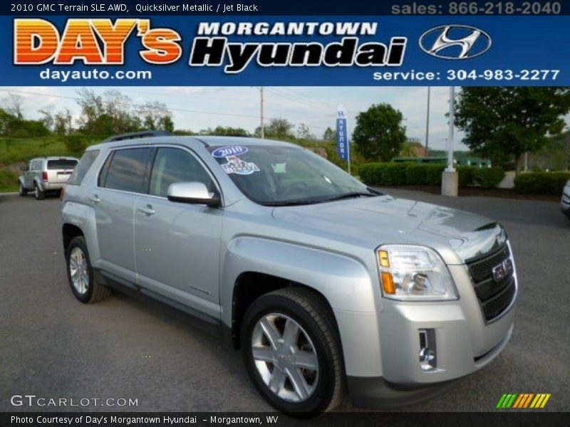 Quicksilver Metallic / Jet Black 2010 GMC Terrain SLE AWD