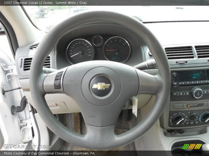 Summit White / Gray 2007 Chevrolet Cobalt LS Sedan