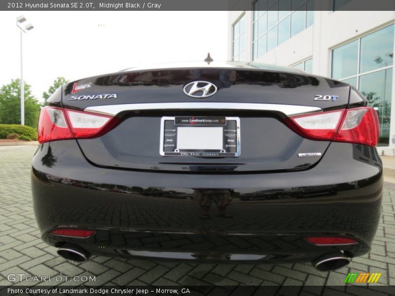 Midnight Black / Gray 2012 Hyundai Sonata SE 2.0T