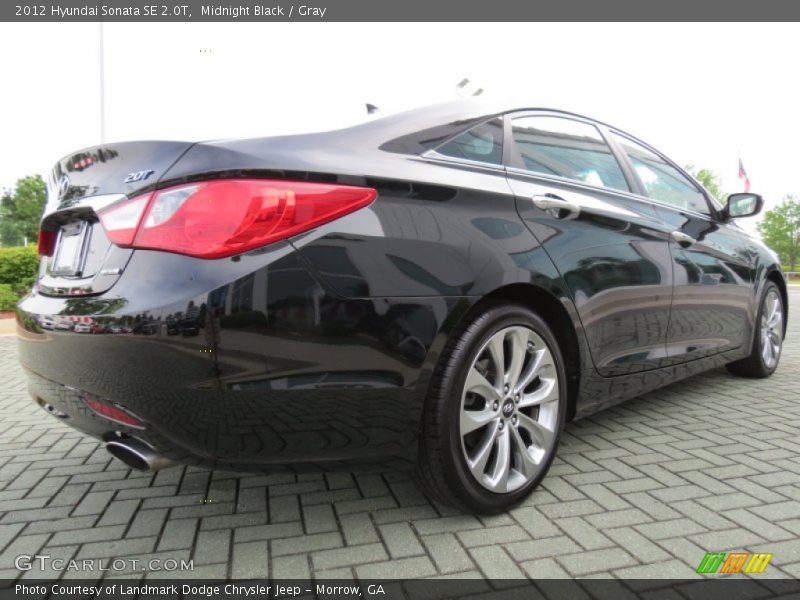Midnight Black / Gray 2012 Hyundai Sonata SE 2.0T