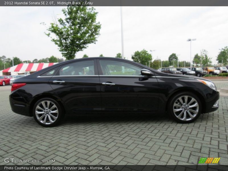 Midnight Black / Gray 2012 Hyundai Sonata SE 2.0T