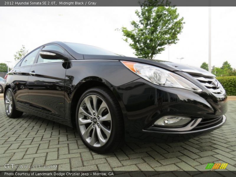 Midnight Black / Gray 2012 Hyundai Sonata SE 2.0T