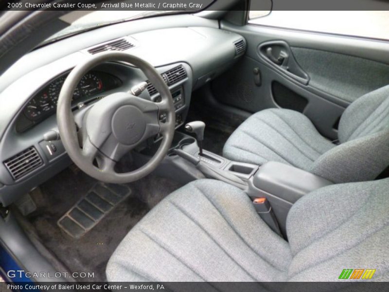 Arrival Blue Metallic / Graphite Gray 2005 Chevrolet Cavalier Coupe