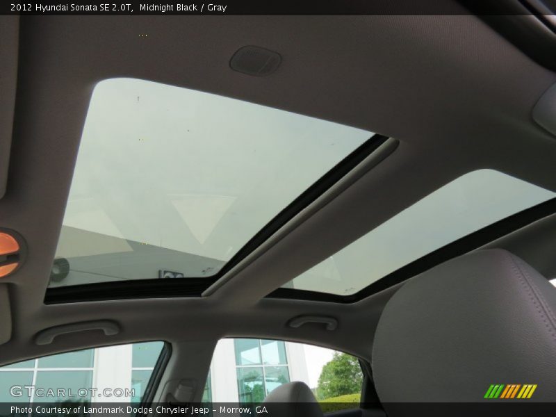 Midnight Black / Gray 2012 Hyundai Sonata SE 2.0T