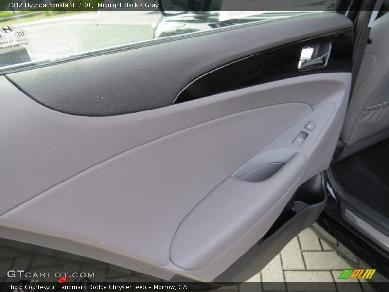 Midnight Black / Gray 2012 Hyundai Sonata SE 2.0T