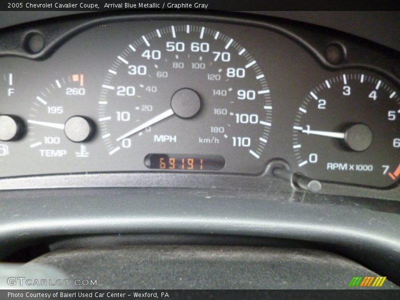 Arrival Blue Metallic / Graphite Gray 2005 Chevrolet Cavalier Coupe
