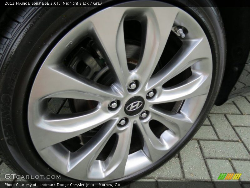 Midnight Black / Gray 2012 Hyundai Sonata SE 2.0T