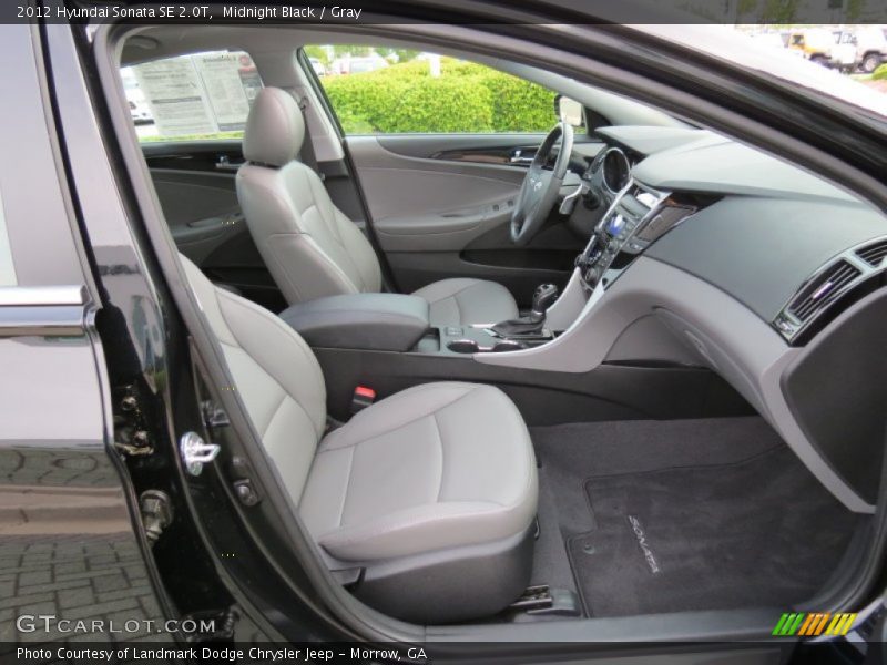 Midnight Black / Gray 2012 Hyundai Sonata SE 2.0T
