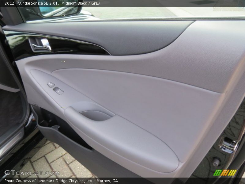 Midnight Black / Gray 2012 Hyundai Sonata SE 2.0T