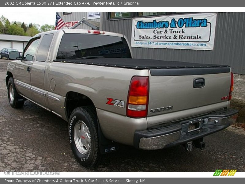 Pewter Metallic / Graphite 2002 GMC Sierra 1500 Z71 Extended Cab 4x4