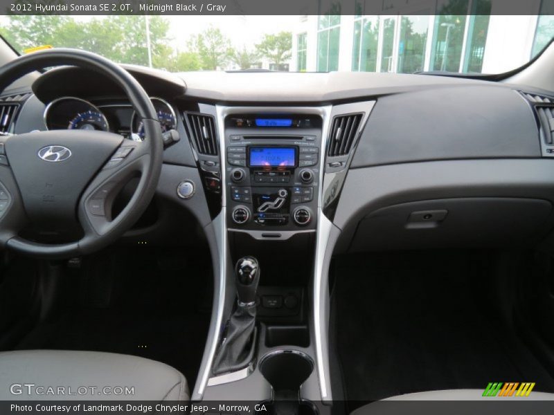Midnight Black / Gray 2012 Hyundai Sonata SE 2.0T
