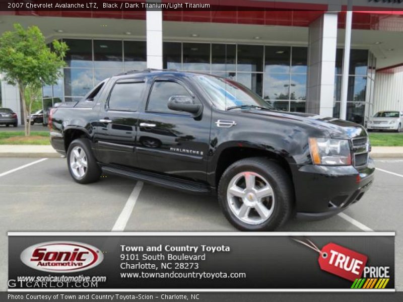 Black / Dark Titanium/Light Titanium 2007 Chevrolet Avalanche LTZ