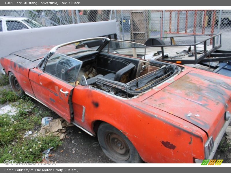 Red / Black 1965 Ford Mustang Convertible