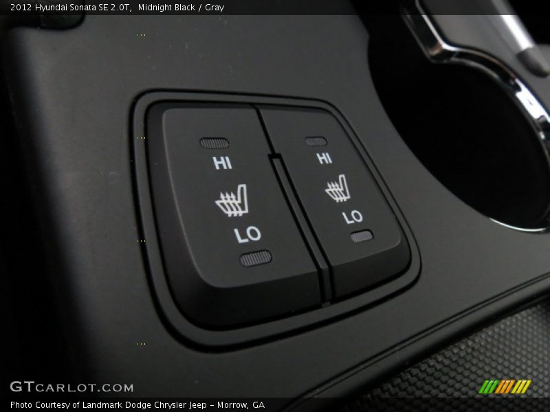 Midnight Black / Gray 2012 Hyundai Sonata SE 2.0T