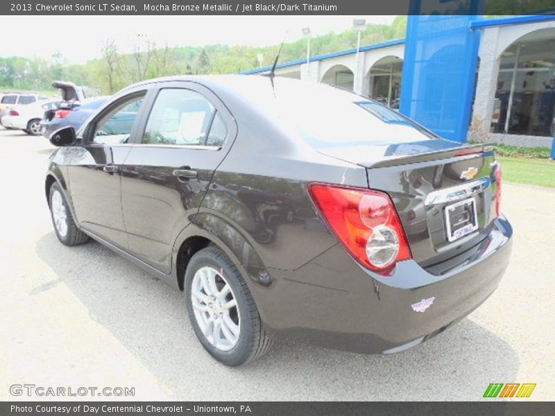 Mocha Bronze Metallic / Jet Black/Dark Titanium 2013 Chevrolet Sonic LT Sedan