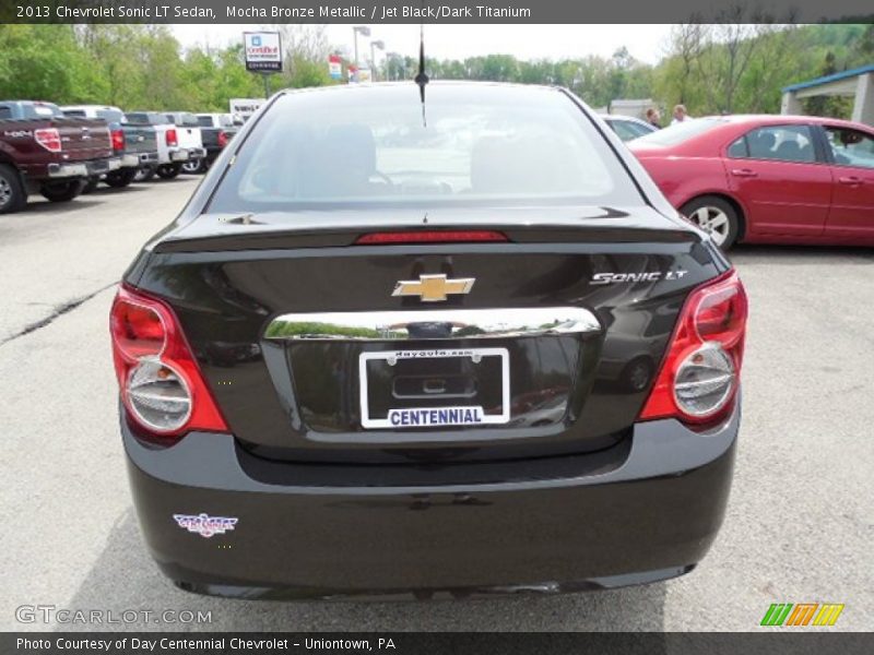 Mocha Bronze Metallic / Jet Black/Dark Titanium 2013 Chevrolet Sonic LT Sedan