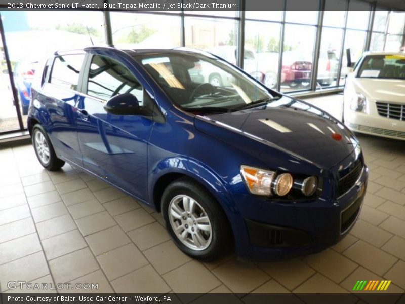 Blue Topaz Metallic / Jet Black/Dark Titanium 2013 Chevrolet Sonic LT Hatch
