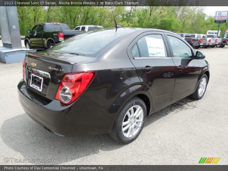 Mocha Bronze Metallic / Jet Black/Dark Titanium 2013 Chevrolet Sonic LT Sedan